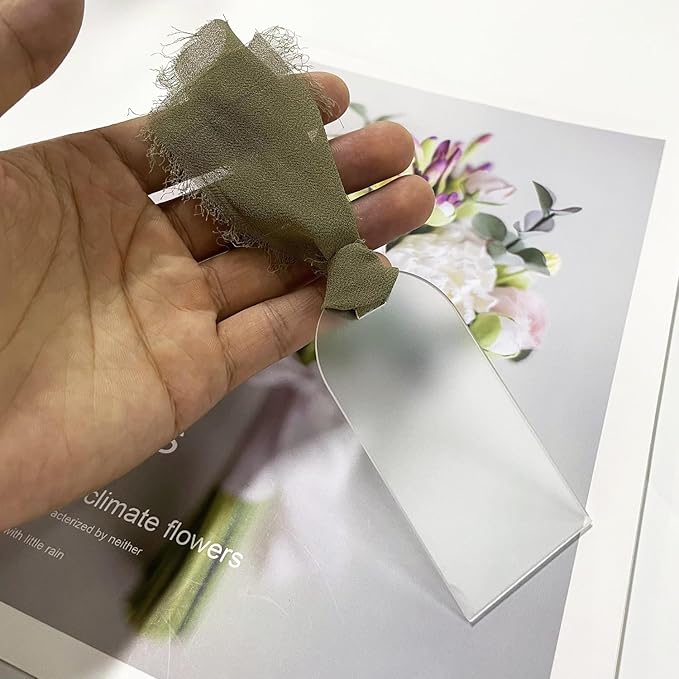 50Pcs Acrylic Place Card for Wedding Frosting Acrylic DIY Table Seating Cards - Image 9