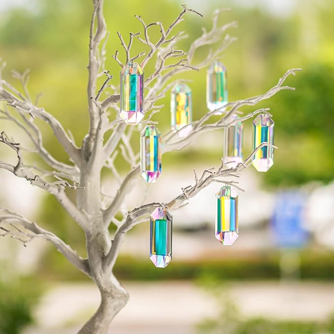 6 Pack 3'' Crystal Sun Catchers, AB Color Hanging Ornaments - Image 6