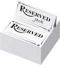 300 Pcs Paper Table Reserved Sign by Resurhang