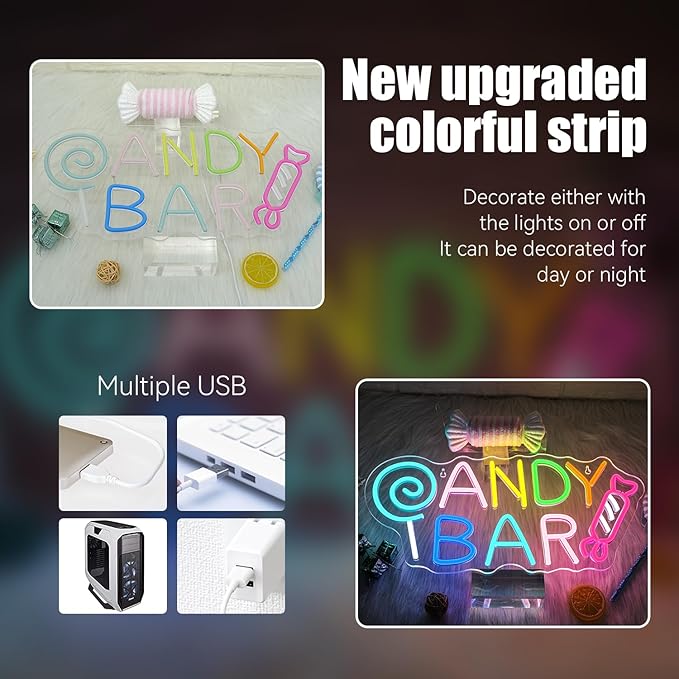 ineonlife Candy Bar Neon Sign Lollipop Neon Signs - Image 6