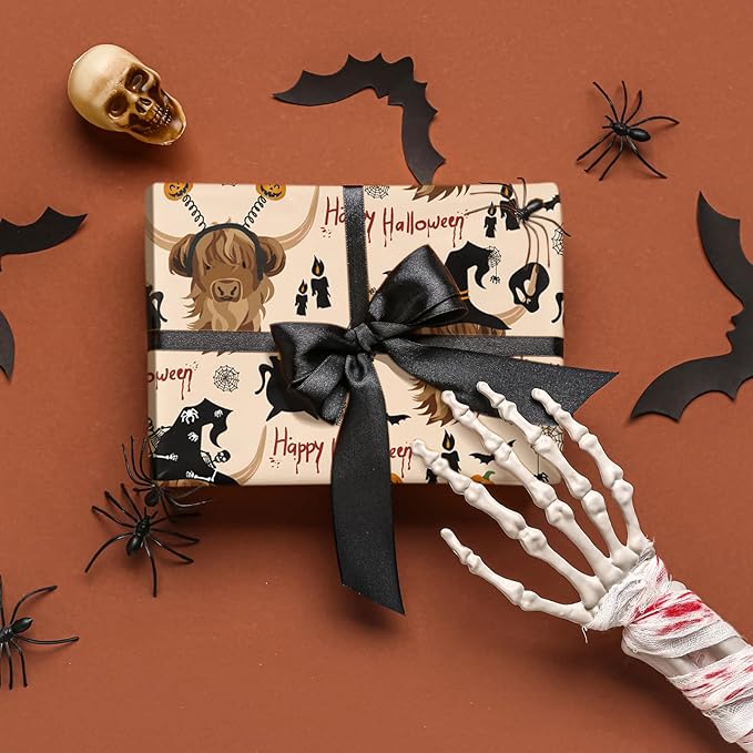 LeZakaa Funny Halloween Wrapping Paper Roll - Image 2