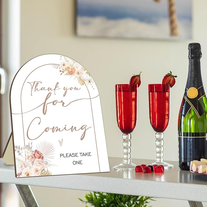 Thank You for Coming Please Take One Sign, Floral Decoration Baby Shower Sign - Image 4