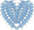 50pcs 3-1/2" Sky Blue Satin Ribbon Bows by Micomon