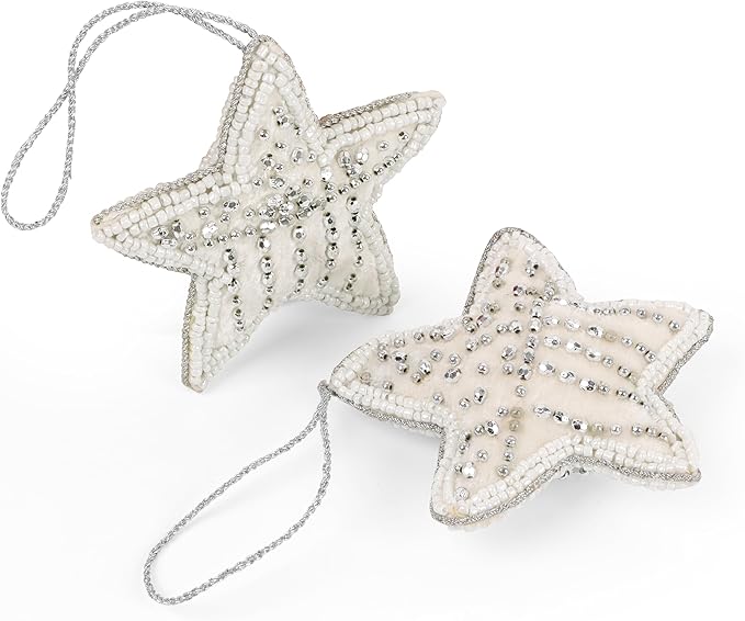 Beaded Star Hanging Ornaments - Image 4
