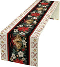 Christmas Table Runner, Xmas Holiday Seasonal Winter Table Cloth Kitchen Dining by Unknown
