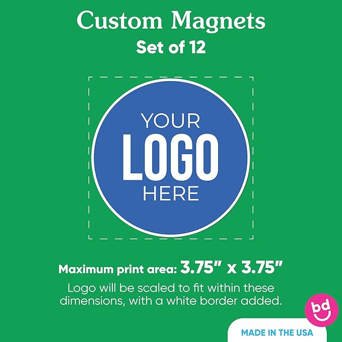 Big Dot of Happiness Custom Logo Magnets, Personalized Fridge Cutout Magnets - Image 3