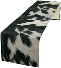 Cow Skin Print Table Runner, Rustic Country Farm Fur Skin Cowhide Pattern by ShiTingYu