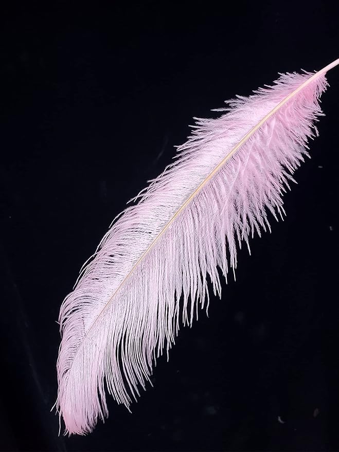 Happy Feather 16-18 inch Pink Ostrich Feathers Craft - Image 4