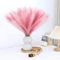 60 Pcs Pampas Grass Decor 21.7 Inch Faux Pink Pampas Grass Bulk Artificial by Unknown
