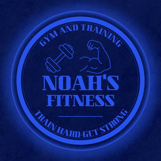 Custom Gym LED Sign – Personalized Color Changing Acrylic Wall Decor - Image 5