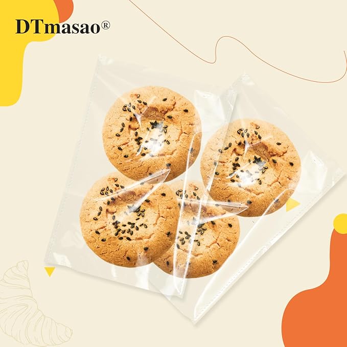 6x9 Inches 100 Pcs Self Sealing Cellophane Bags Clear Cookie Bags Resealable - Image 5