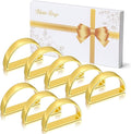 KPOSIYA Napkin Rings Set of 8, Metal Gold Napkin Rings Bulk by KPOSIYA