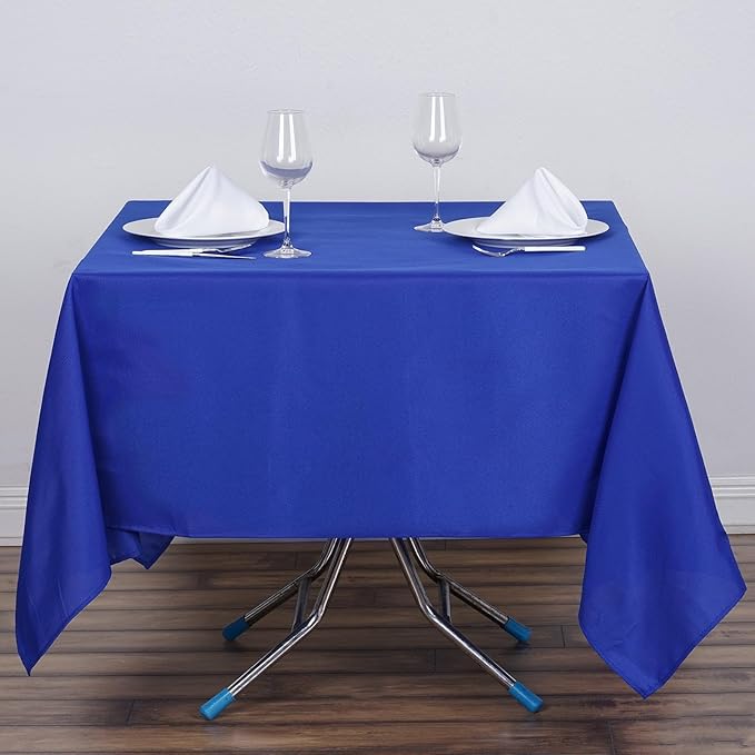 Efavormart 70" Square Linens Royal Blue Wholesale Linens Polyester Square Linen - Image 8