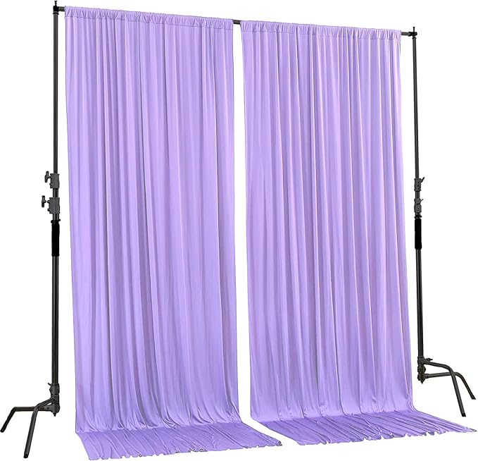 AK TRADING CO. 10 feet x 8 feet IFR Polyester Backdrop Drapes Curtains Panels - Image 2