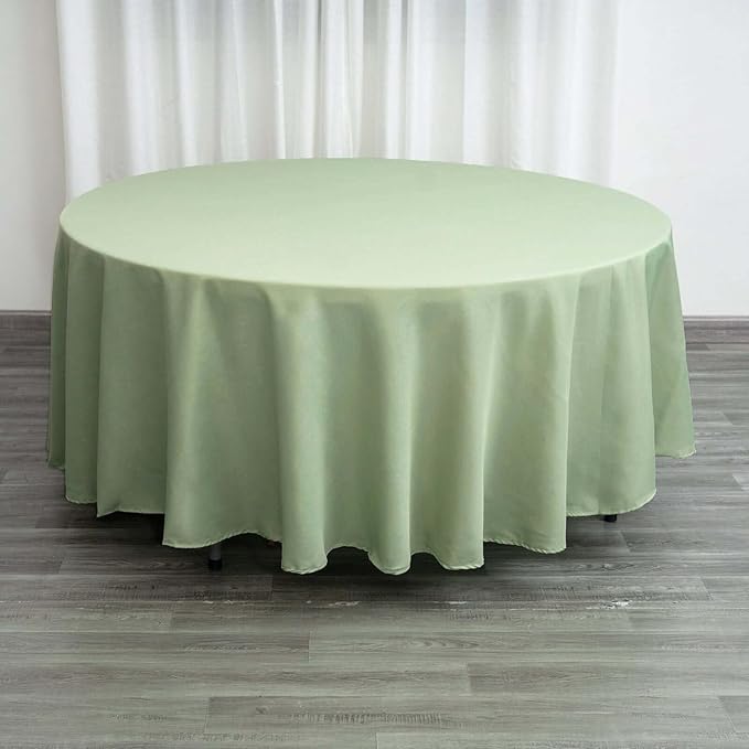 Efavormart Round Tablecloth, 108 Inch Stain & Wrinkle Resistant Washable Table by efavormart