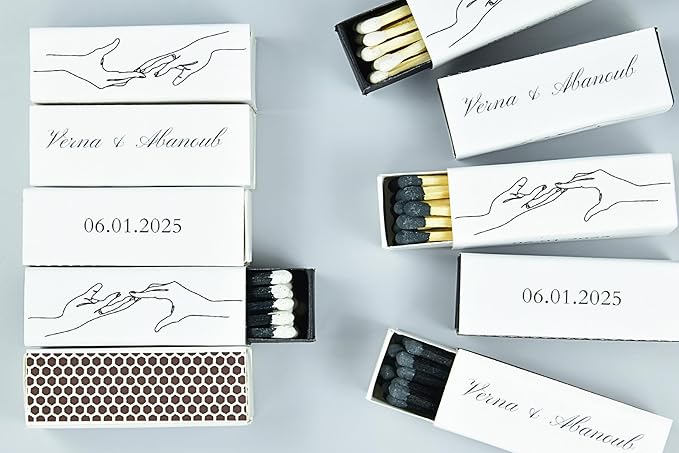 10 Boxes - Customized Matchboxes Colorful Tips - Image 6