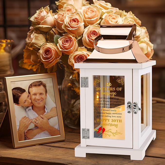 30th Wedding Anniversary Lantern 30th Anniversary Wedding Gifts - Image 3