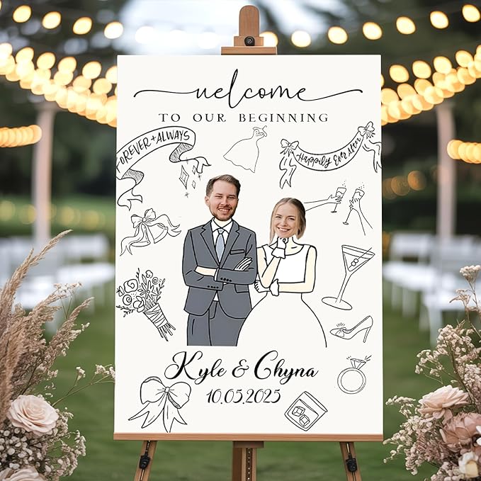 Custom Wedding Plaque for Welcome Sign, Personalized Welcome to our Weddings - Image 5