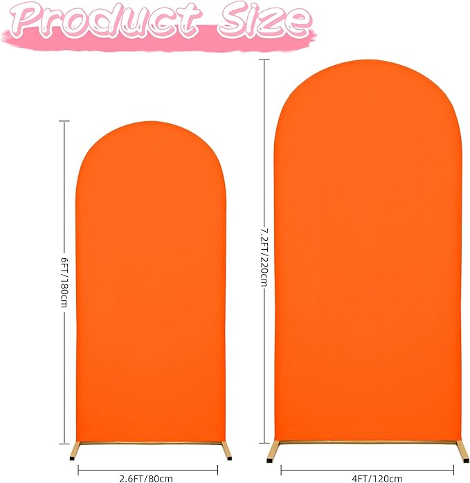 7.2FT Wedding Arch Covers Arch Backdrop Cover Arch Stand Covers Set Arch Cover - Image 5