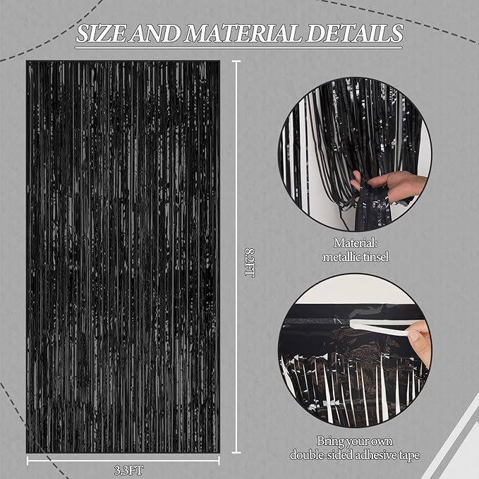 3 Pack Foil Fringe Backdrop - Image 3