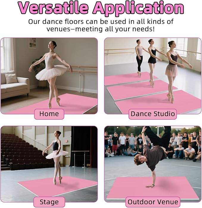 Dance Floor Mat Non-Slip with Shoulder Strap Portable and Dance Resistance Band - Image 7