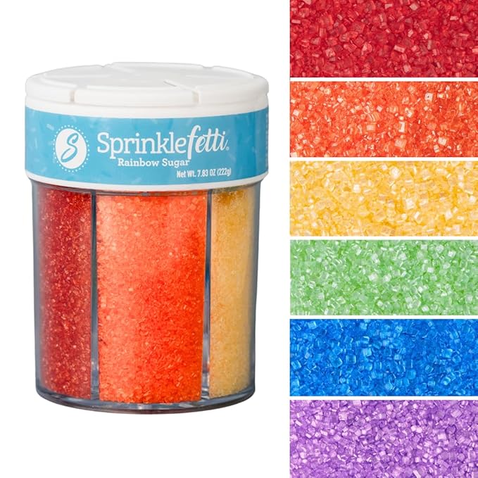 Sweets Indeed Sprinkles 6 Cell Edible Sprinkle Mix Jimmies Perfect by SweetsIndeed