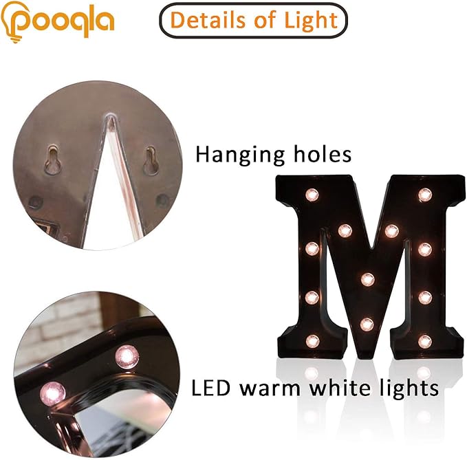 Decorative LED Illuminated Letter Marquee Sign - Image 2