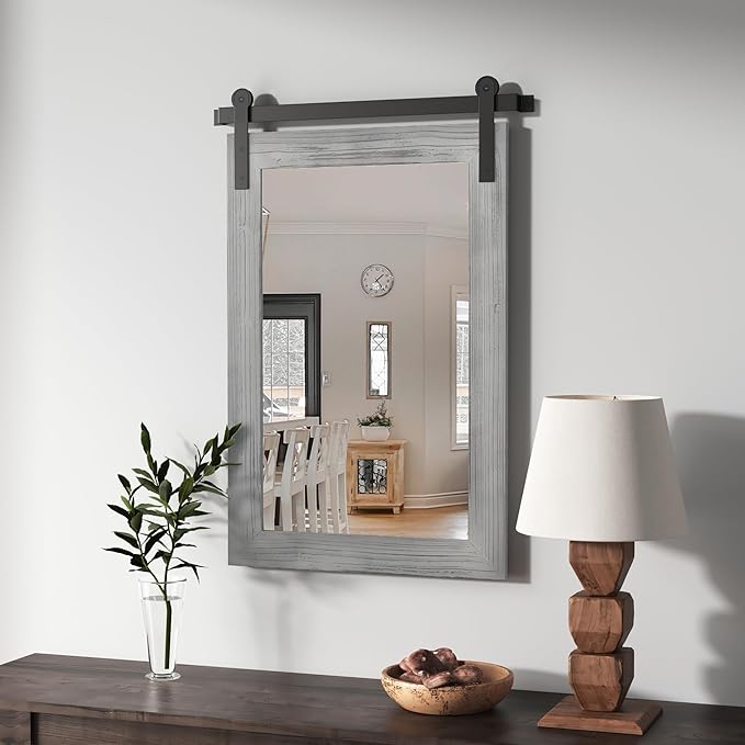 COGOOD Farmhouse Barn Door Mirror - Image 2