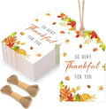 100PCS Thank You Gift Tags Fall Gift Tags by woric