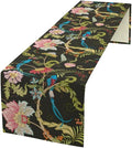 Floral Butterfly Table Runner Seasonal Spring Flower Bird Table Decoration by ICMOLYYENLO