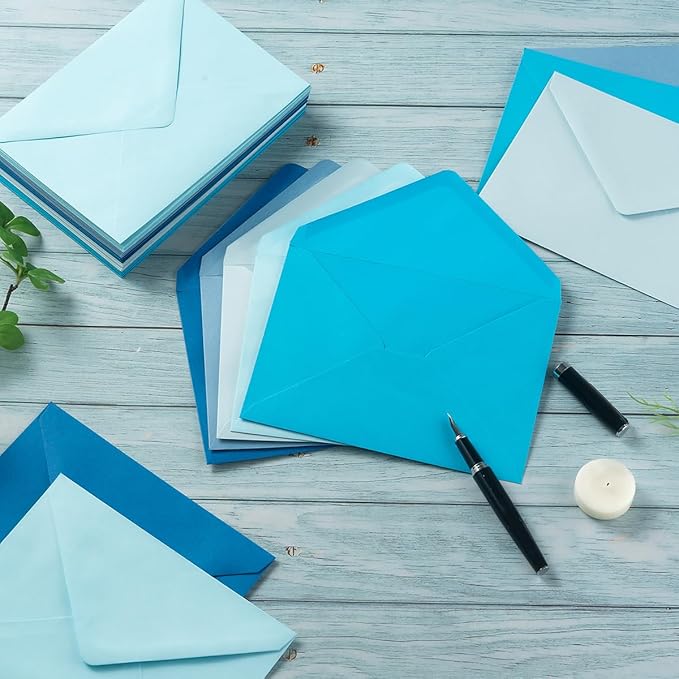50 Pack Colored A7 Invitation Envelopes 5x7 - Image 6