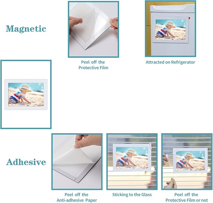 CRUGLA 12 Packs 4x6 Magnetic Picture Frames - Image 3