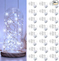 Aogist 24 Pack Fairy Lights 3 Modes 7ft 20 LED Waterproof, Battery Operated by Aogist