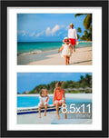 Vittanly 8.5x11 Collage Picture Frame, Displays 2Pcs 5x7 Pictures by Vittanly