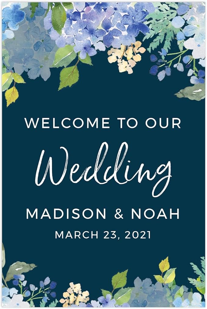 Andaz Press Personalized Extra Large Wedding Easel Board Party Sign, 12x18-inch by AndazPress
