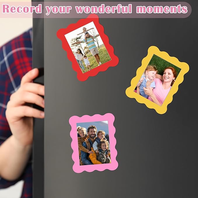 Kingdder 12 Pcs Scalloped Magnetic Picture Frame - Image 3