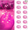 Fairy Lights 12 Pack Battery Operated 7ft 20LED Waterproof Silver Wire by Bexdir