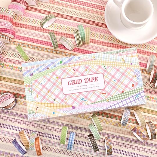 60 Rolls Cross line Theme Washi Tape Set, Writable Decorative Tapes - Image 6