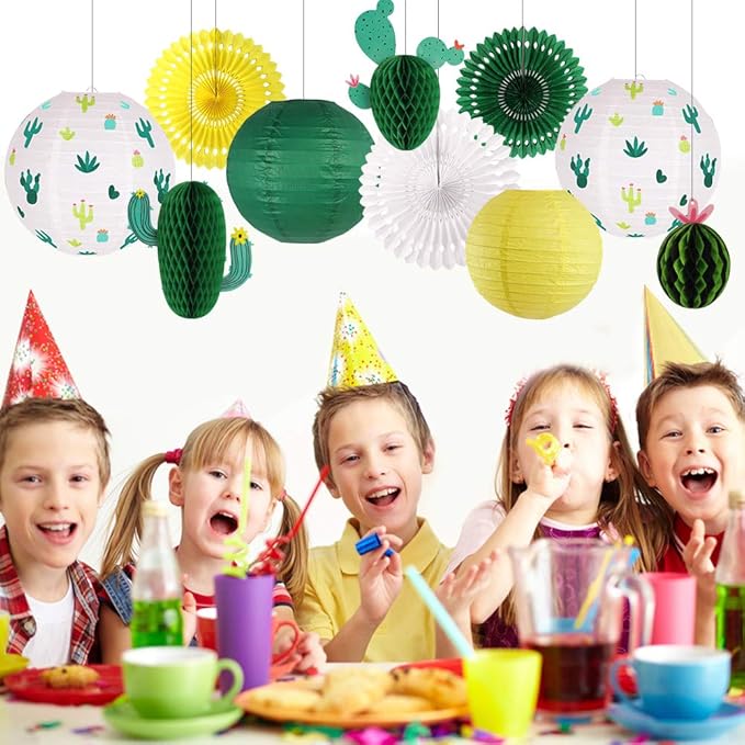 Cactus Party Decorations, Hawaiian Party Supplies Tropical Hanging Paper - Image 5