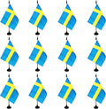Sweden Desk Flag, 12 Pack Swedish Table Office Flag by Unknown