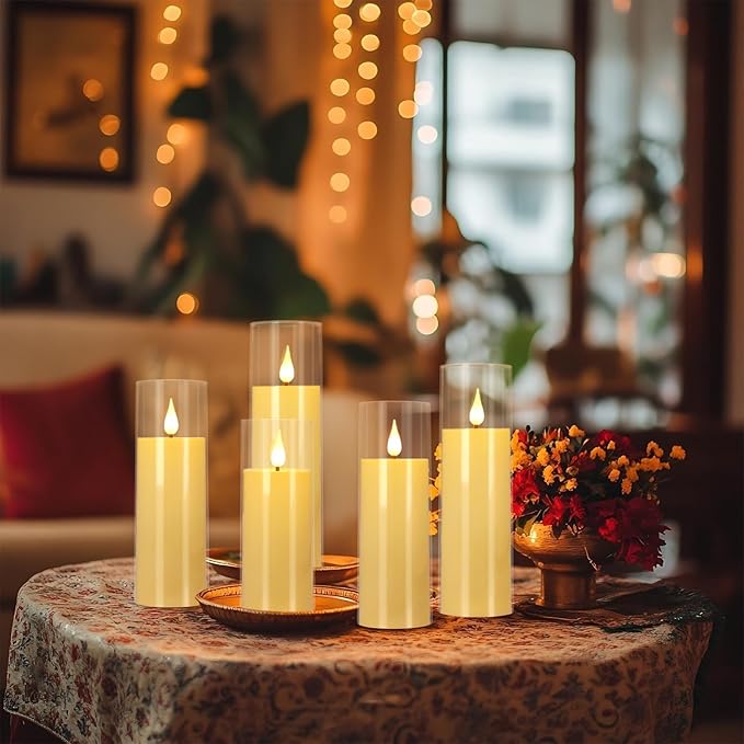 Set of 24 Flameless Led Battery Opeated Realistic Moving Wick Candles - Image 7