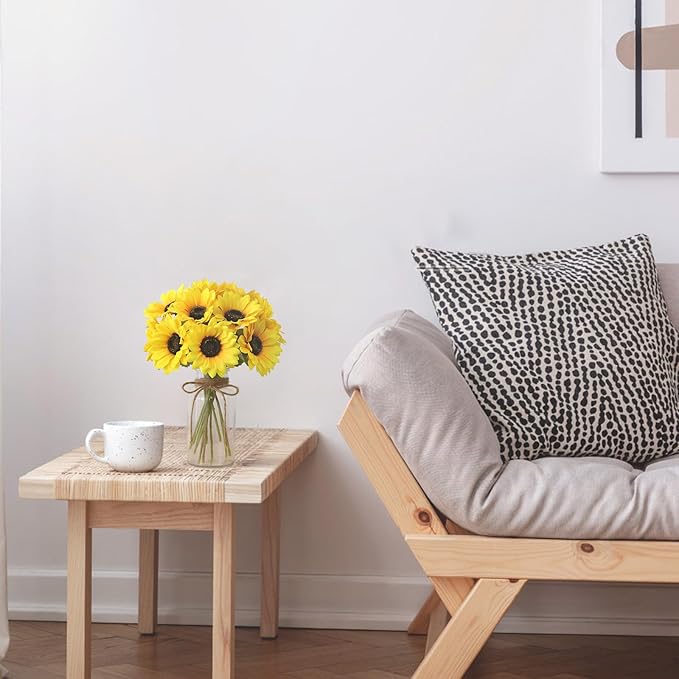 Leftover Sunflower Artificial Flowers in Vase, Sunflower Decor, Flower - Image 8