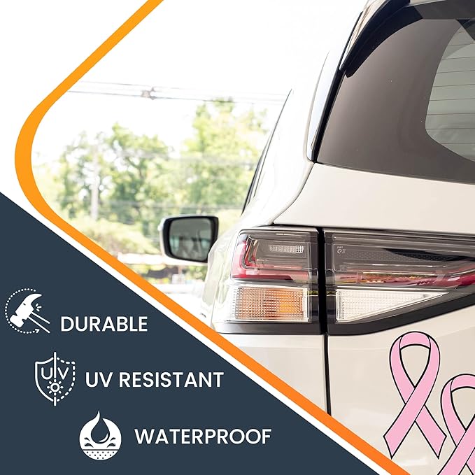 Magnet Me Up: Support Breast Cancer Awareness Pink Ribbon Magnet Decal - Image 4