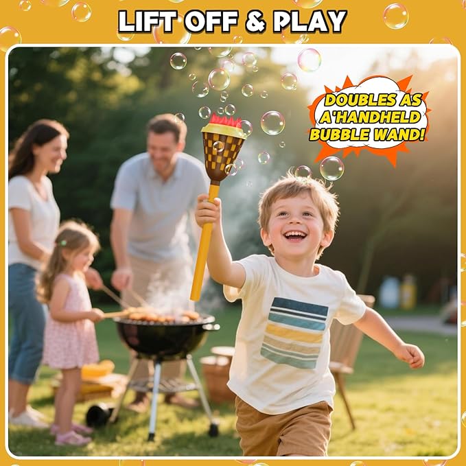 Bubble Machine for Kids, Garden Lamp Bubble Toy - Image 2