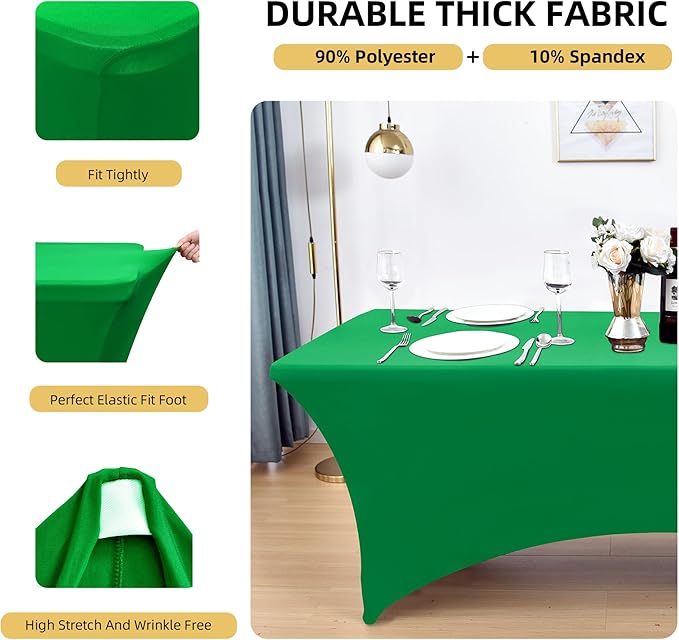 2-Pack 4ft Spandex Table Covers - Image 2