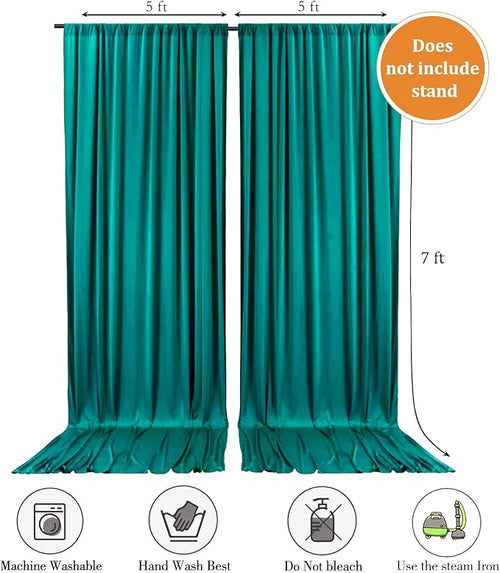 10 x 7 Feet Lake Green Backdrop Curtain - Image 2