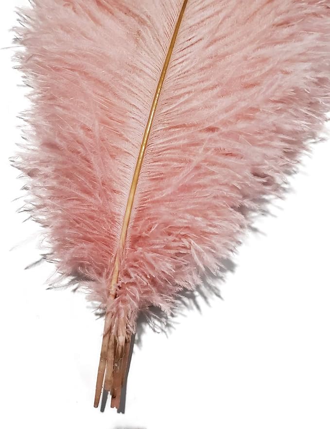 Happy Feather 16-18 inch Pink Ostrich Feathers Cratfs - Image 2
