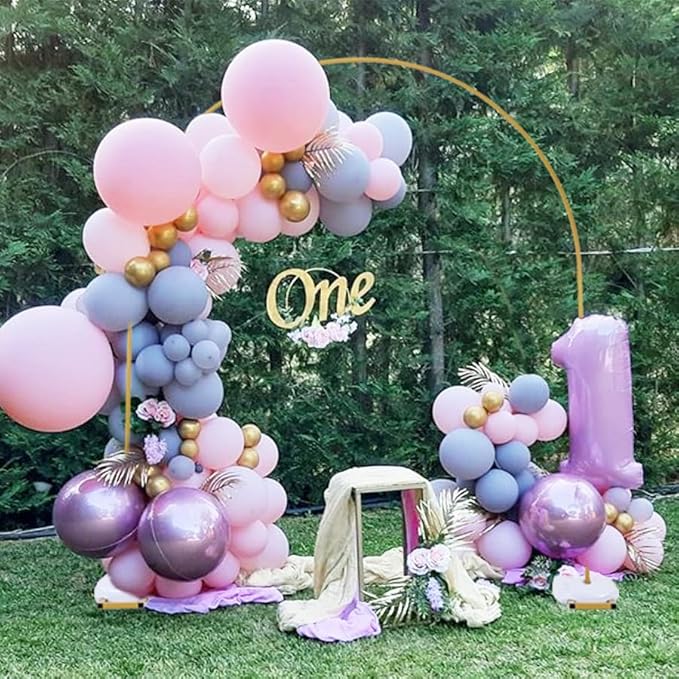 Vincidern Wedding Arch Backdrop Stand 7.8FT, Party Balloon Arch Stand - Image 2