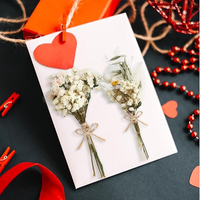12/24 Pack Dried Flowers for Vase Various Mini Bouquet Dried Small Wildflowers - Image 6