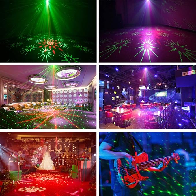 Mini Party Lights Dj Disco Strobe Stage Lights Sound Activated Laser Llights - Image 7